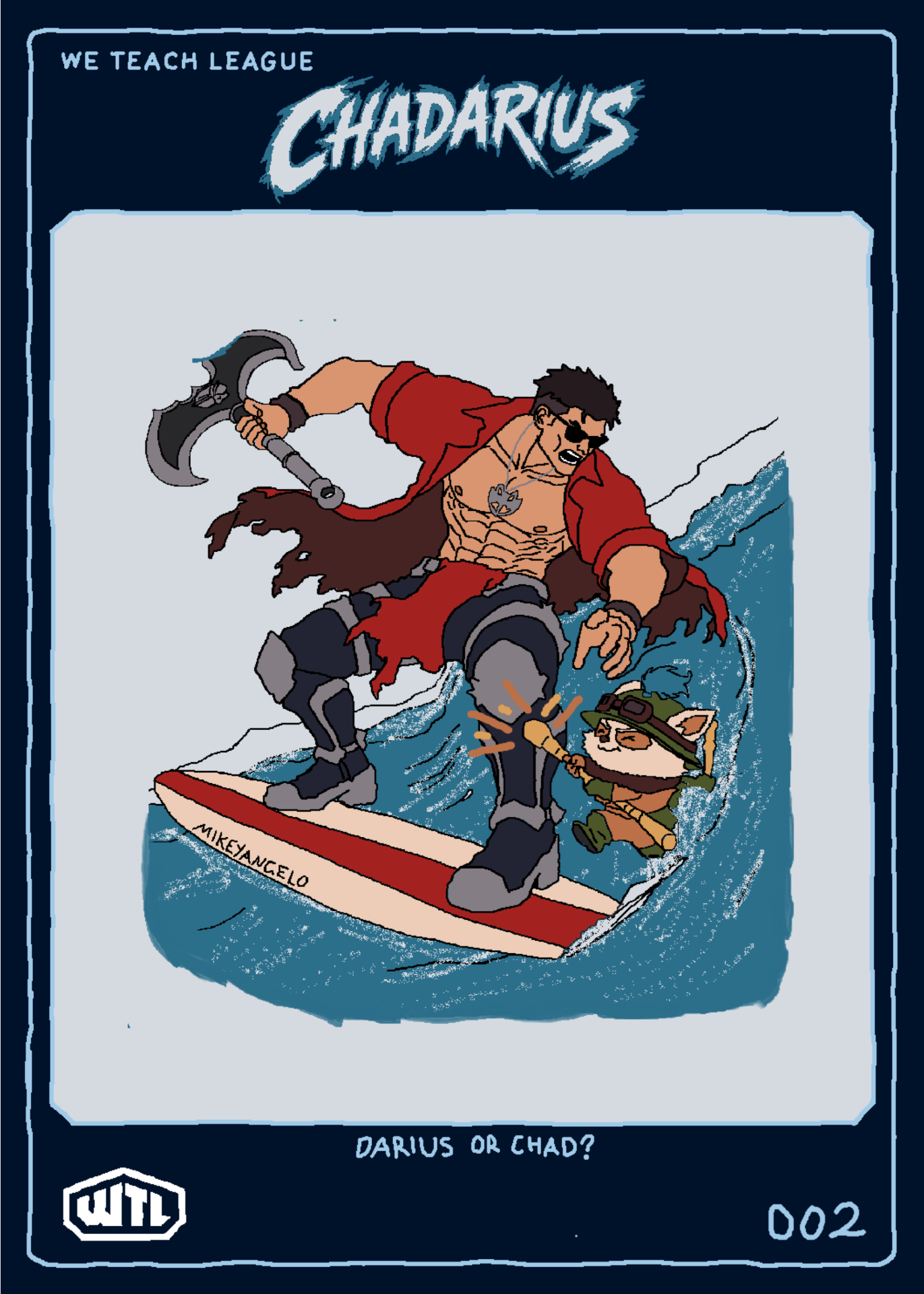 CHADARIUS trading card front